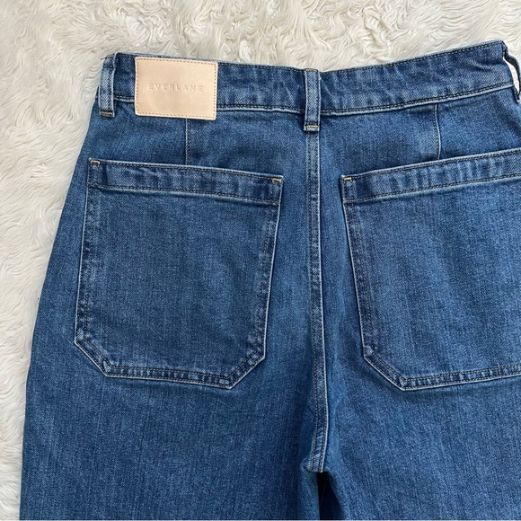 Everlane Jeans The Utility Barrel Jean High Waist Cropped Blue Regular Sz 27 - Picture 7 of 12